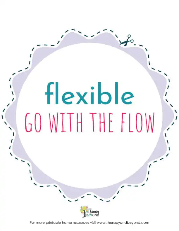 Flexible go with the flow printable resource for children by Therapy & Beyond