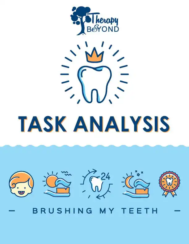 Therapy & Beyond task analysis worksheet for brushing teeth