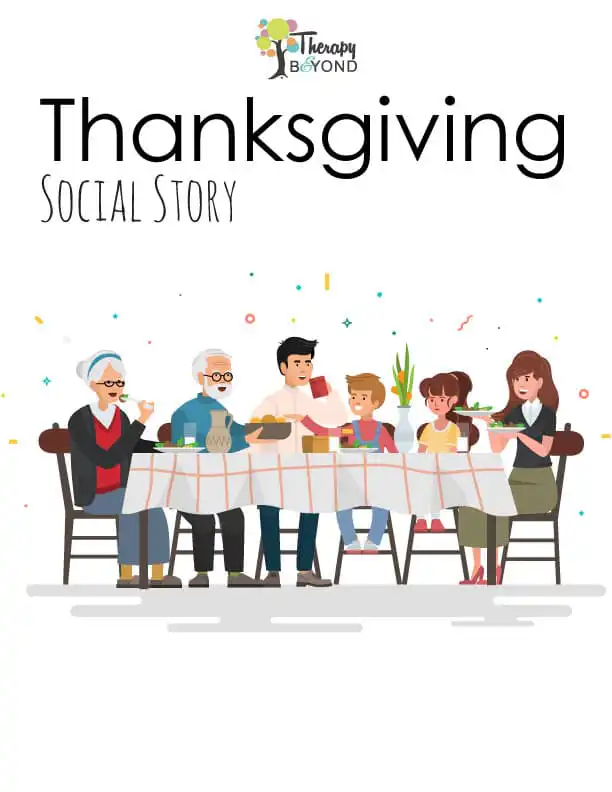Thanksgiving social story for children by Therapy & Beyond