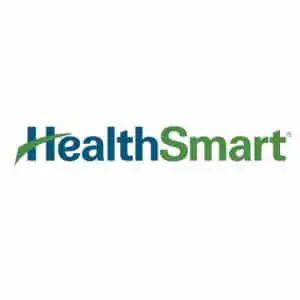 HealthSmart healthcare logo with green and blue text