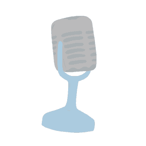 Microphone icon representing speaking, recording, or verbal communication